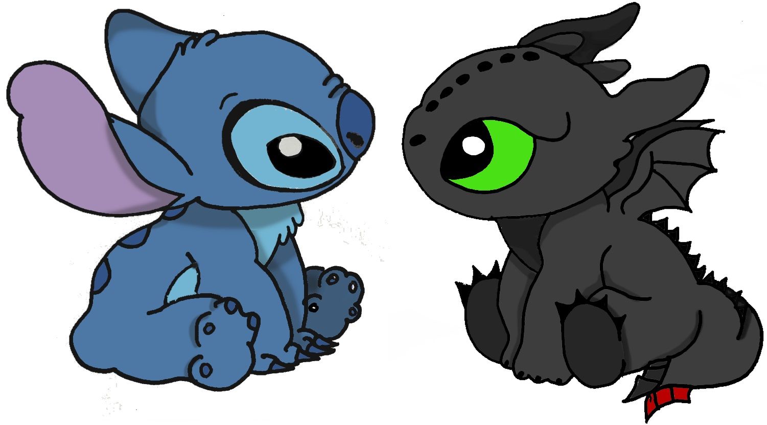 Featured image of post Baby Toothless And Stitch Drawing