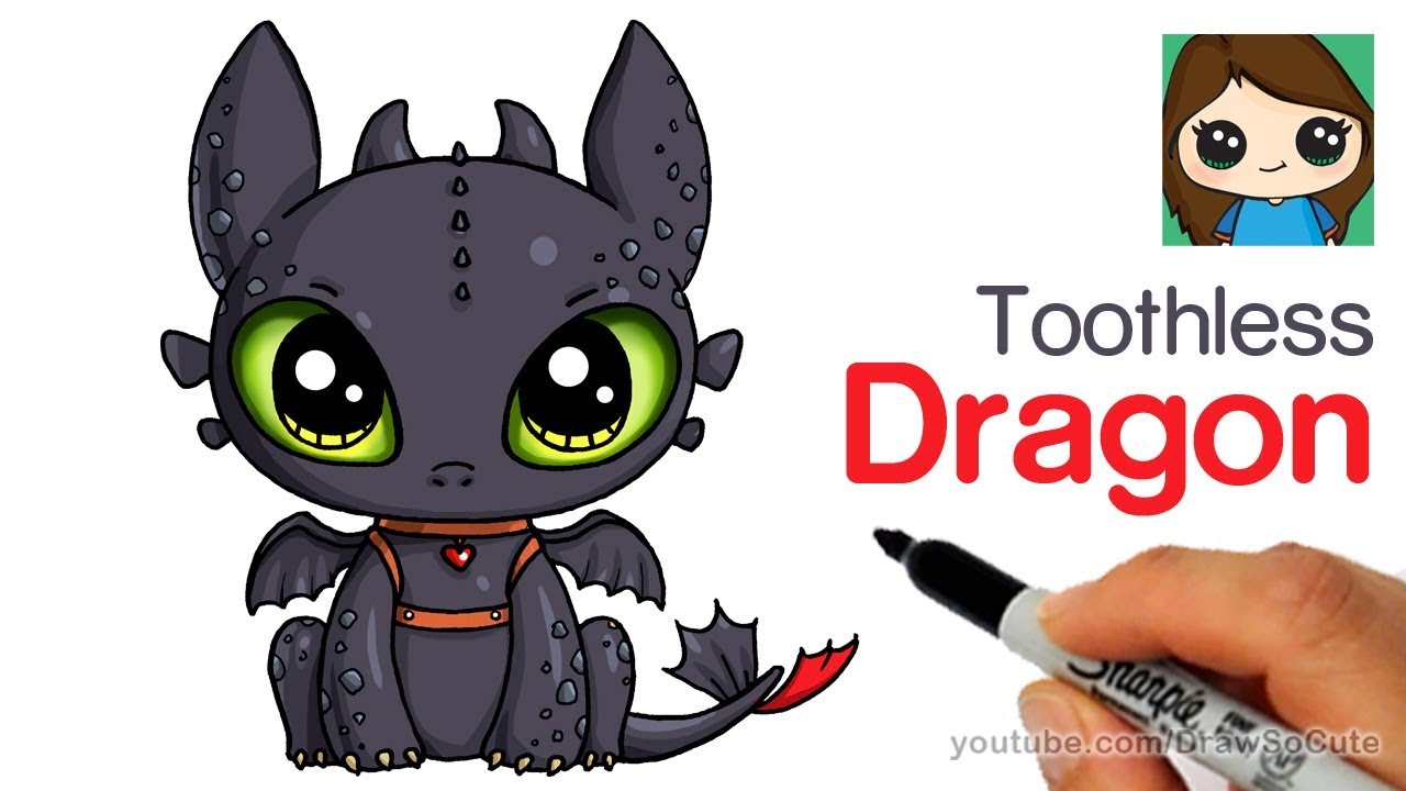 Featured image of post Cute Dragon Drawing Easy