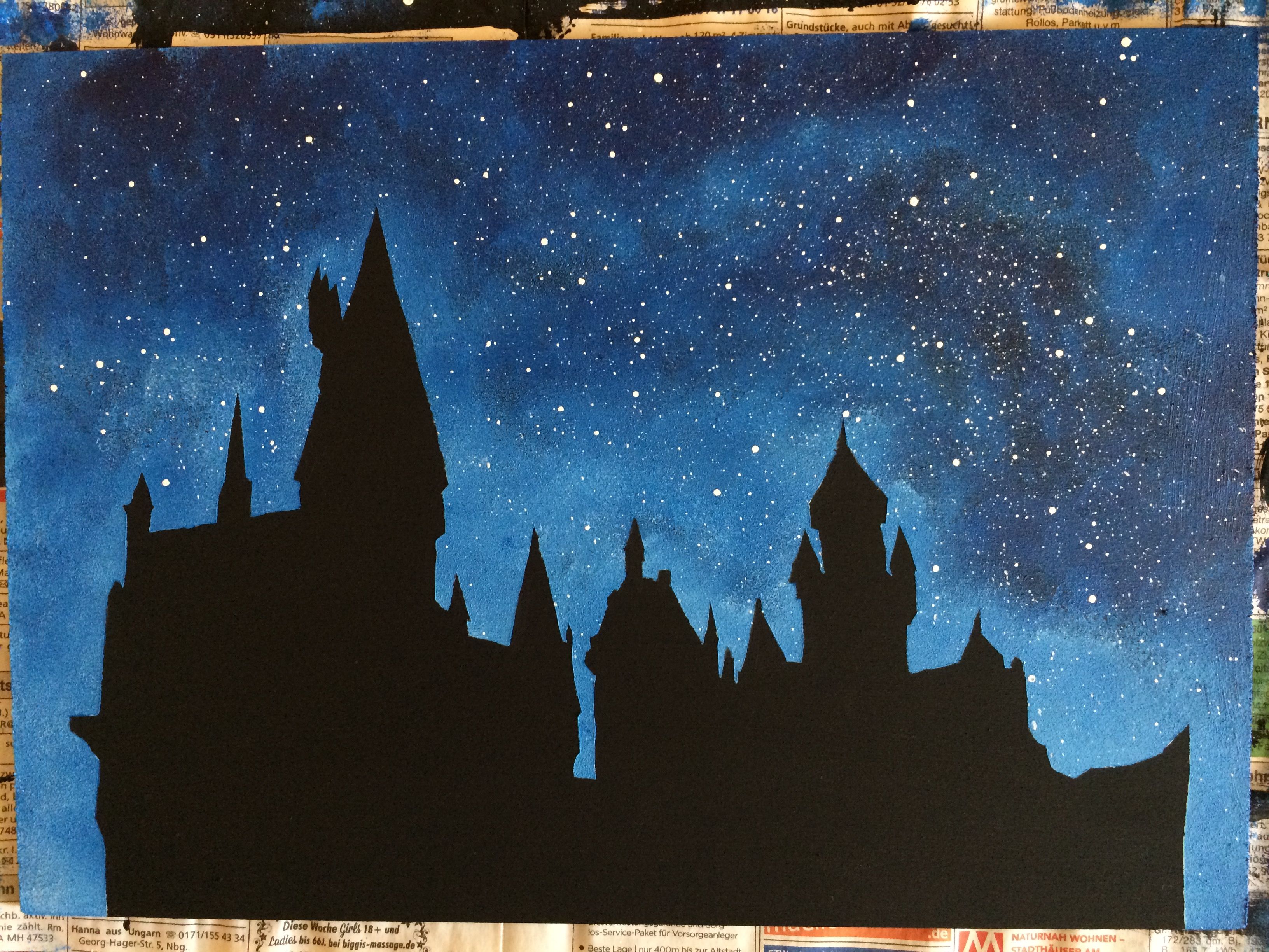 Featured image of post Harry Potter Castle Silhouette Painting