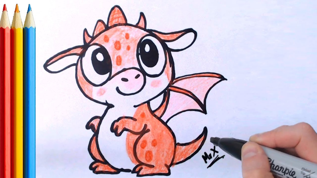 Featured image of post How To Draw A Cute Baby Dragon Easy Step By Step