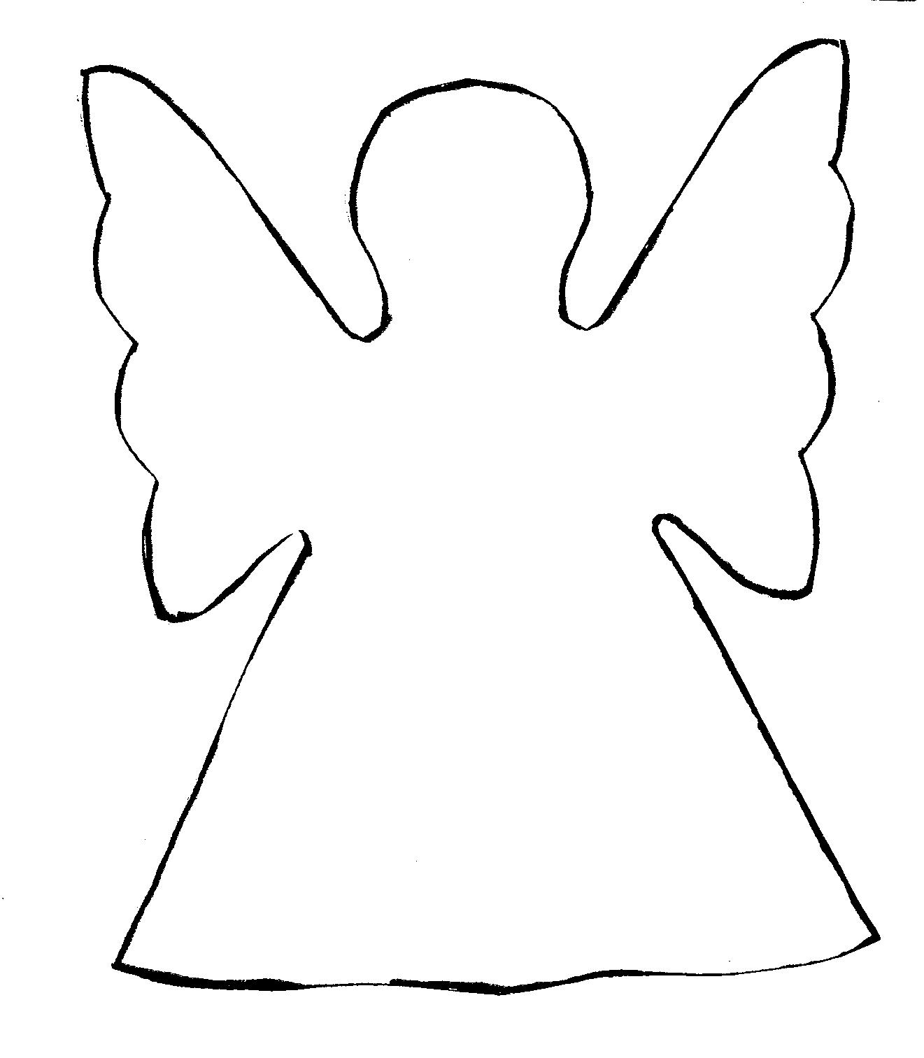 Featured image of post Simple Angel Clipart Black And White